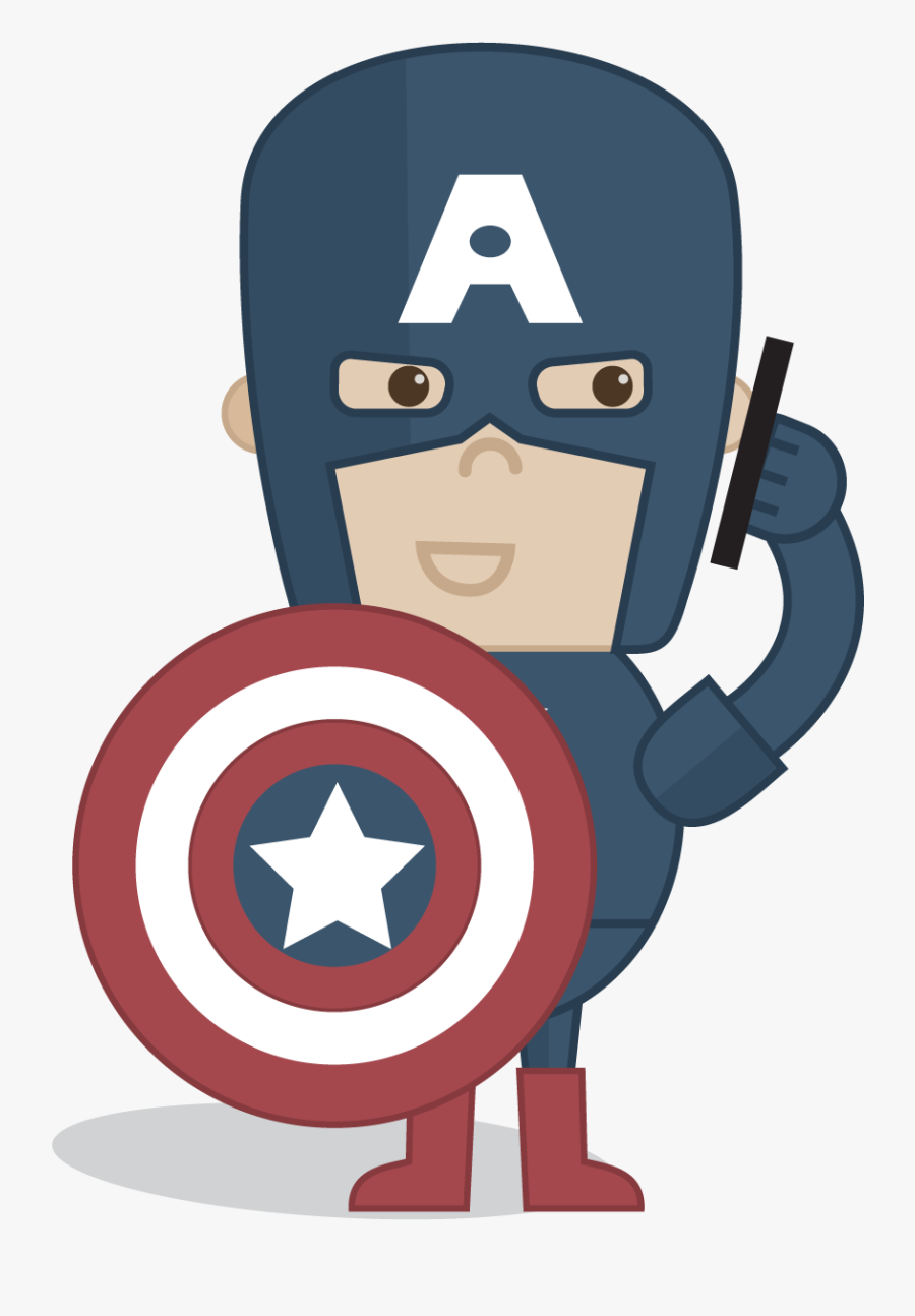 Avengers Characters Captain America - Captain America Mobile Covers, Transparent Clipart