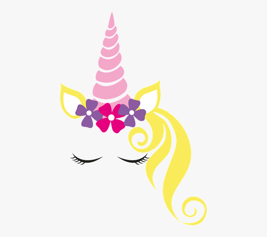 Transparent Unicorn Horn Clipart - Unicorn Cupcake Topper Png, Transparent Clipart