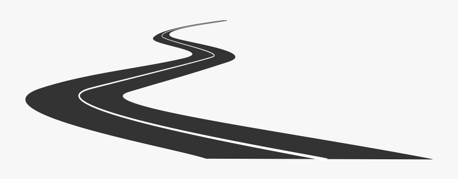 Winding Path Clipart Black And White - Black And White Path Clipart, Transparent Clipart