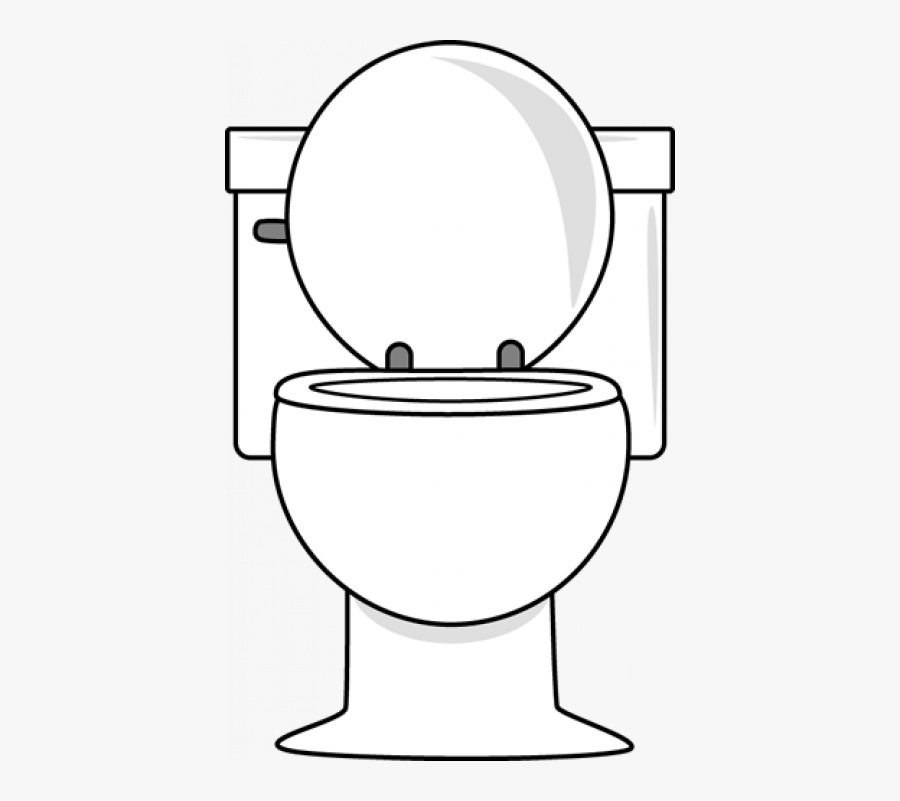 Toilet Clipart Black And White Png, Transparent Clipart