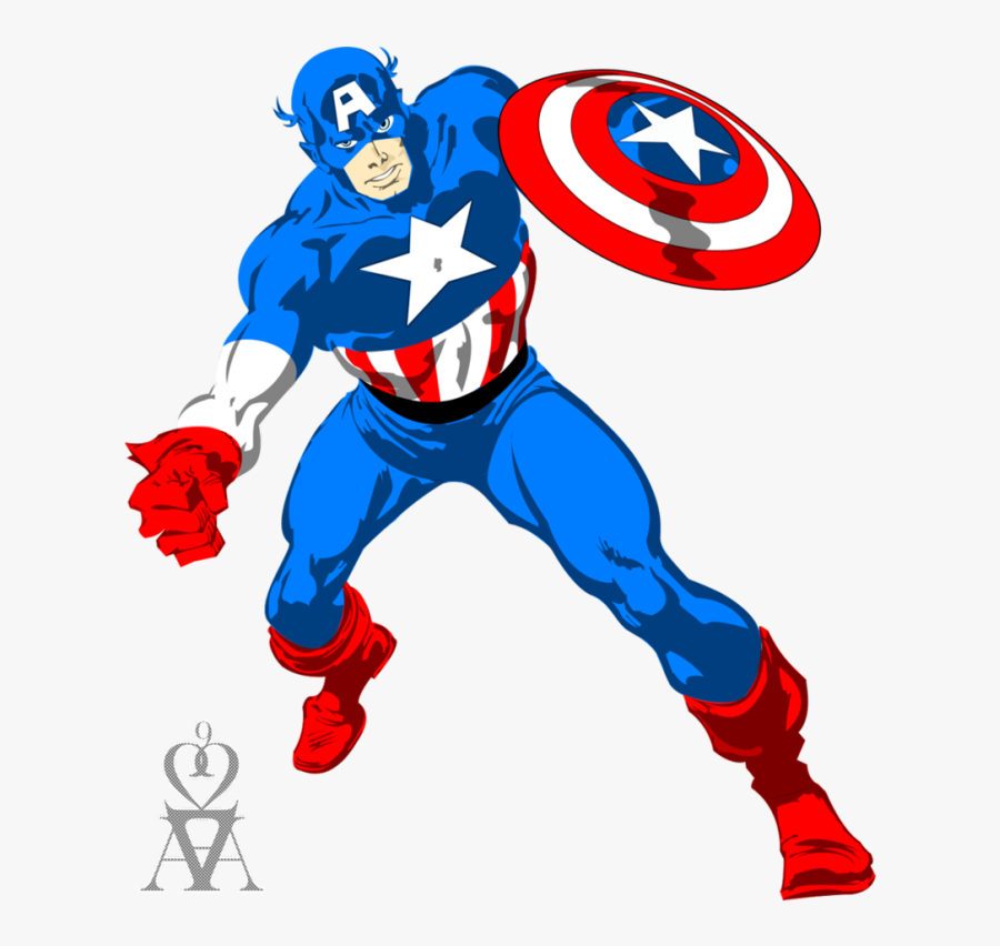 Captain America Vector Png, Transparent Clipart
