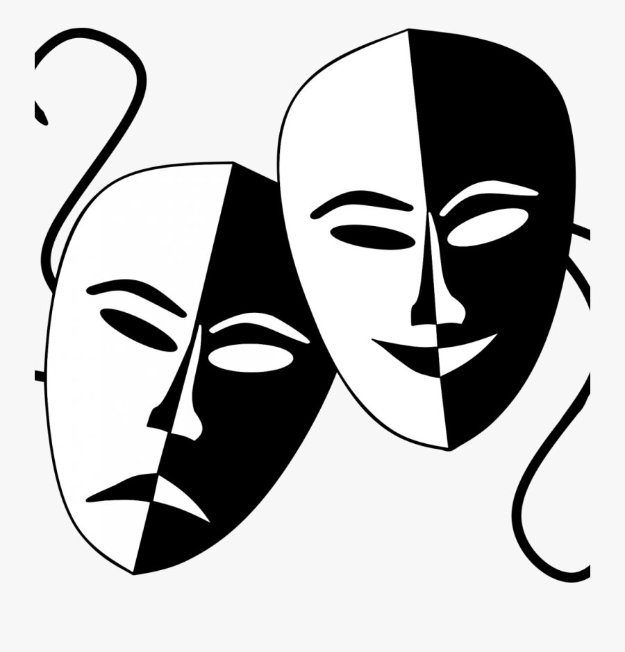 Comedy Tragedy Masks Png - Comedy And Tragedy Masks Png, Transparent Clipart
