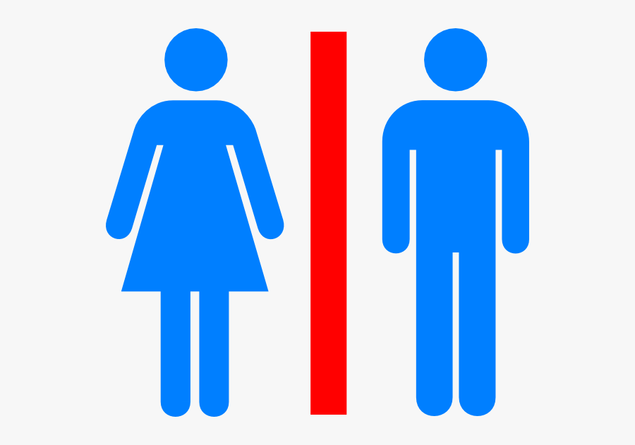 Sign Toilet Clip Art - Gender Female And Male, Transparent Clipart