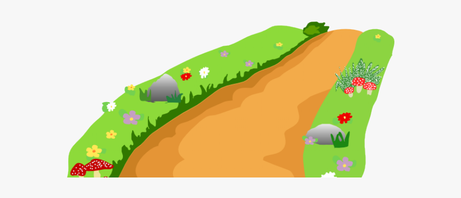 Jungle Path Cliparts - Dirt Road Cartoon Png, Transparent Clipart