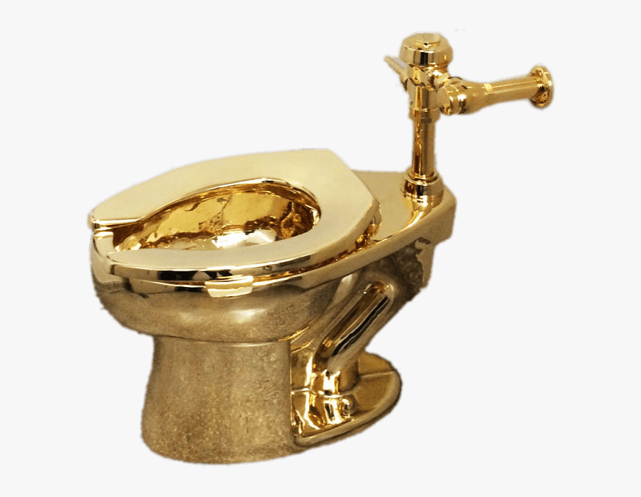 Toilet Gold - 18 Karat Gold Toilet, Transparent Clipart