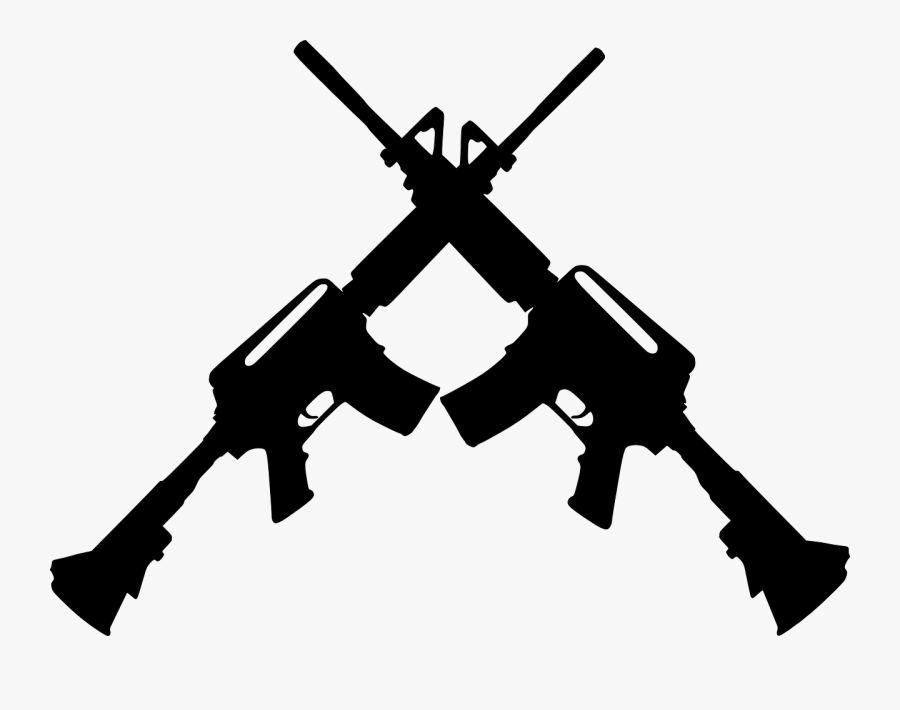 Free Crossed Pistols Png - Crossed Guns Clipart, Transparent Clipart