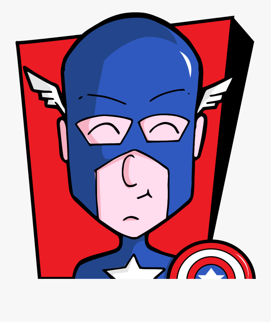 The First Avenger - Cartoon, Transparent Clipart
