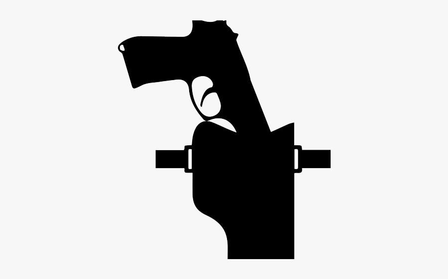 Holstered Gun Clipart, Transparent Clipart