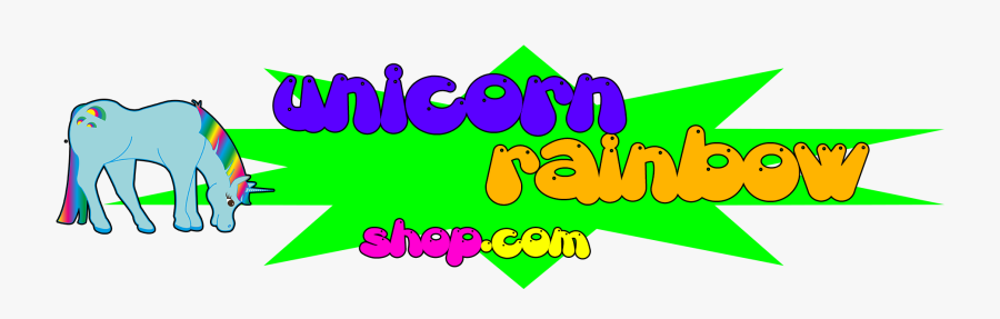 Rainbow Unicorn Shop, Transparent Clipart