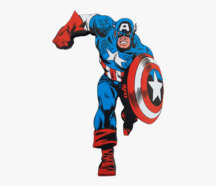 America Figure Comics Character Fictional Iron Action - Captain America Comic 1970, Transparent Clipart