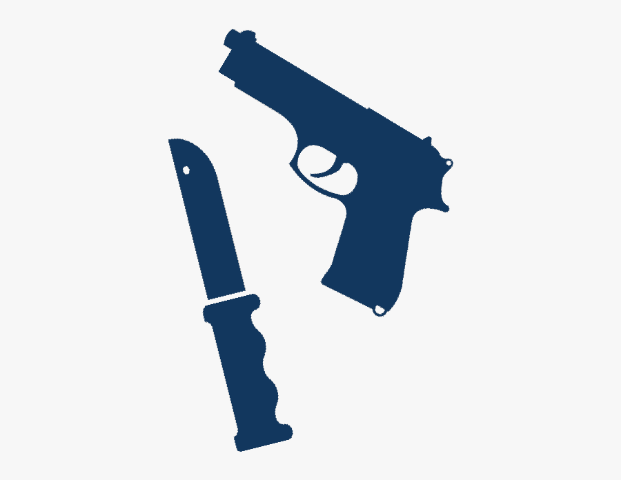 Rifles Clipart Blue - Gun And Knife Clipart, Transparent Clipart