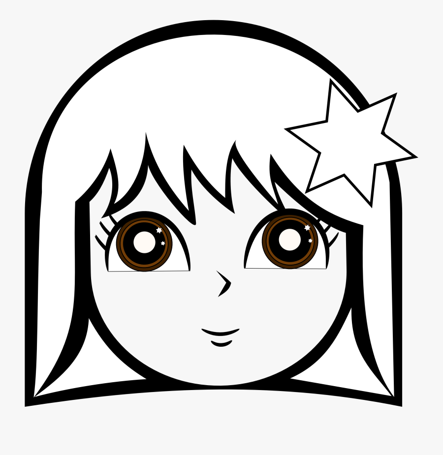 Clipart Cute Coloring Pages - Pretty Black And White Clipart, Transparent Clipart