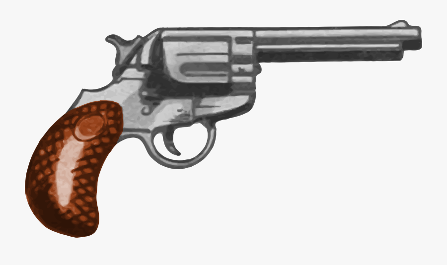 Gun Big Image Png - Western Revolver Clip Art, Transparent Clipart