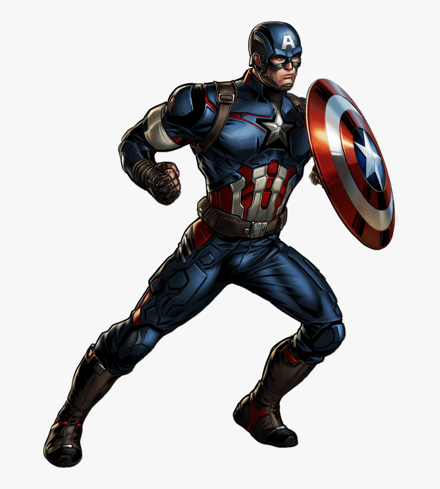 Captain America Transparent Png Images - Marvel Avengers Capitan America, Transparent Clipart