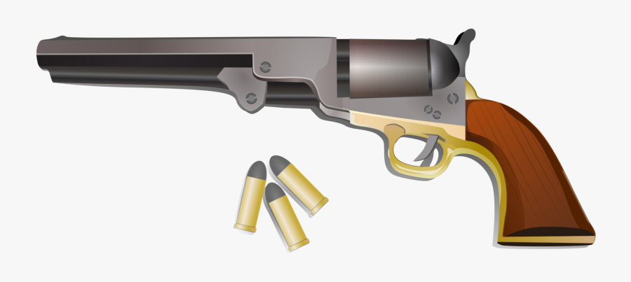 Pistol Clipart Colt - Armas De Proyectil Unico, Transparent Clipart