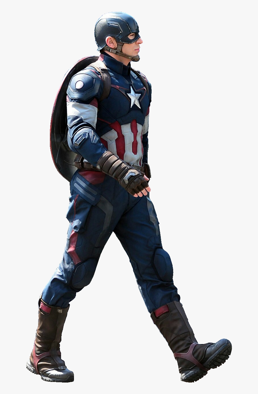 Captain America Png Image - Captain America Costume Star, Transparent Clipart