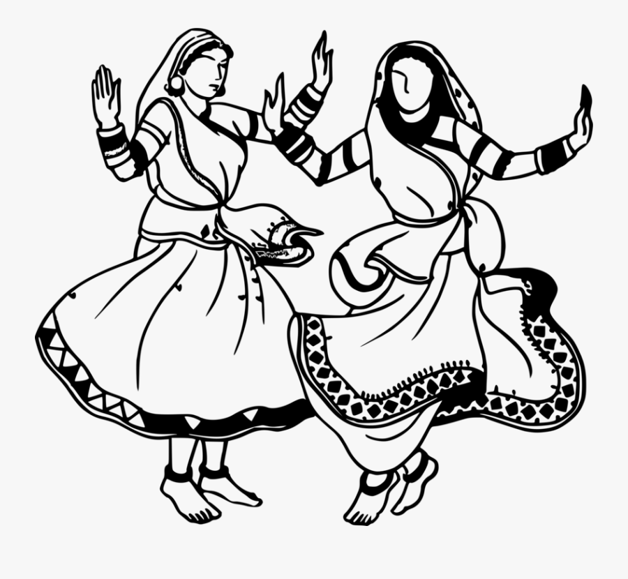 Line Art,art,human Behavior - Folk Dance Drawing, Transparent Clipart