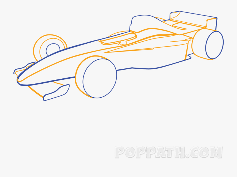 How To Draw A Formula One Car Pop Path, Transparent Clipart