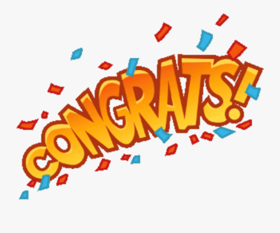 #ftestickers #clipart #text #congratulations #congrats - Congrats Vector, Transparent Clipart