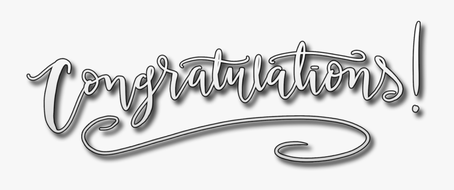 Congratulations Tassle Typography Png - Transparent Background Congratulations Png, Transparent Clipart