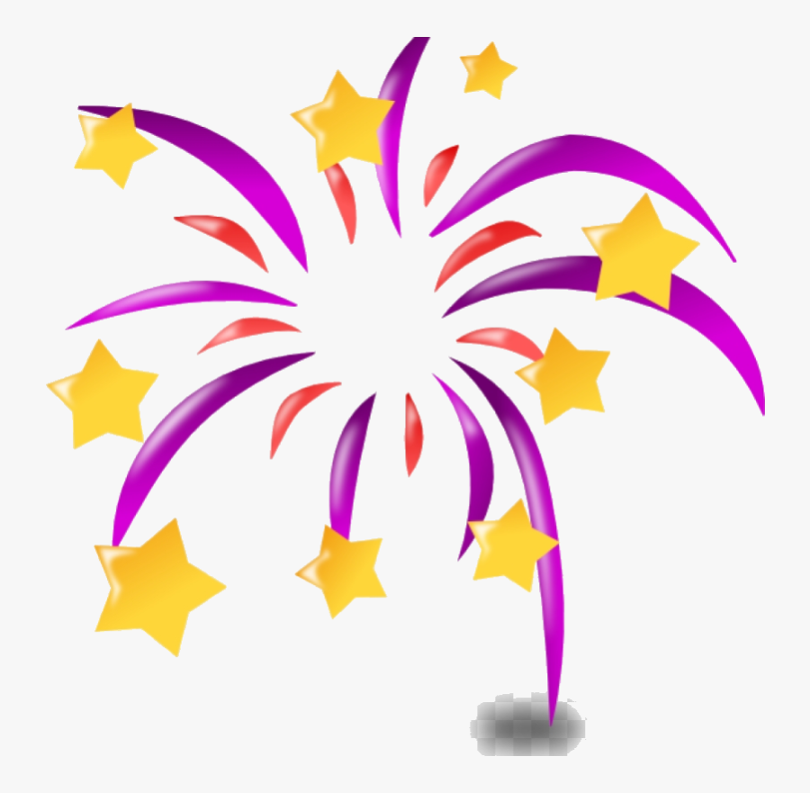 Congratulations Clipart And New Year Fireworks Cartoon - Firework Cartoon, Transparent Clipart
