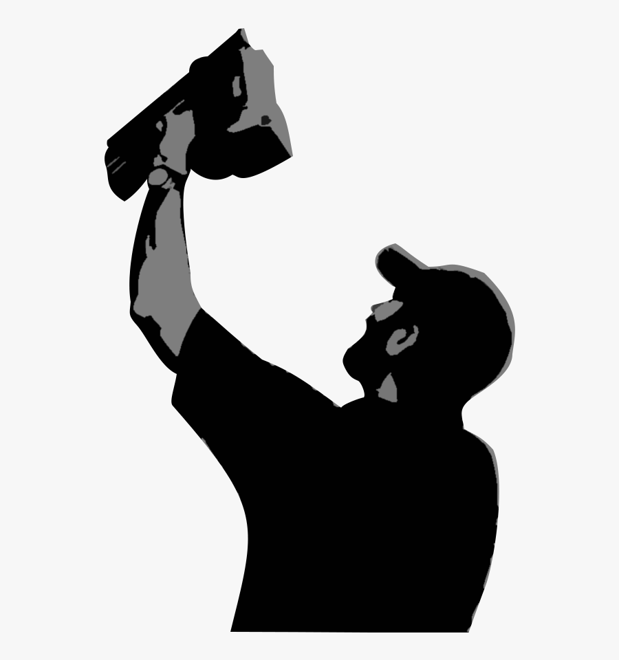 Daftar Pukulan Siluet Pistol Paku Clip Art - Drywall Clipart, Transparent Clipart