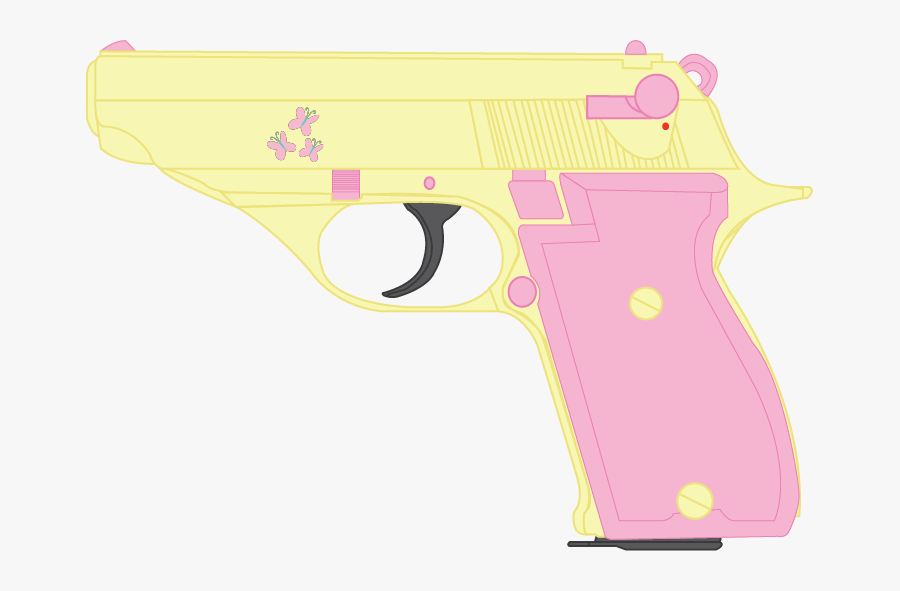 Gun-barrel - Handgun, Transparent Clipart