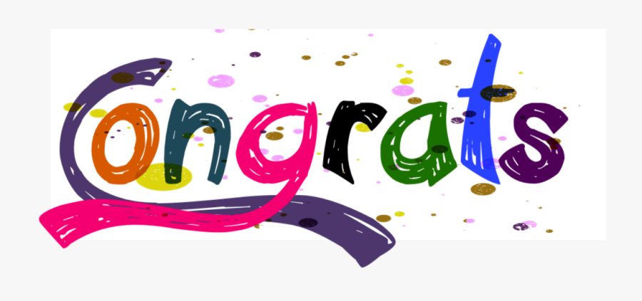 #ftestickers #text #congrats #congratulations #colorful, Transparent Clipart