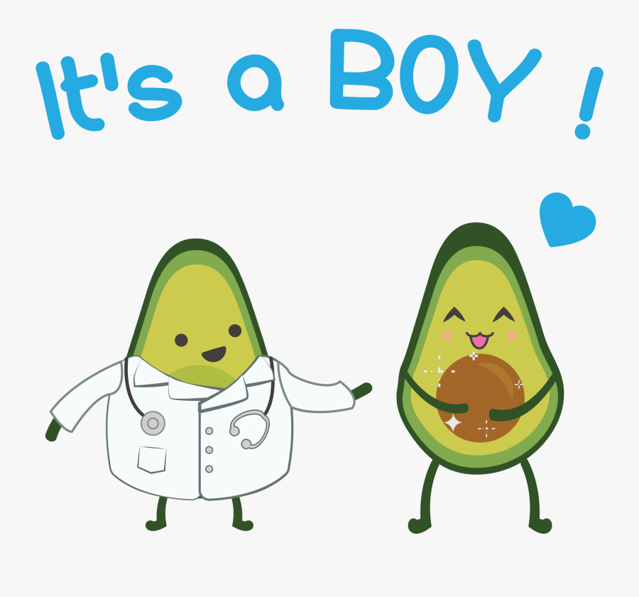 Pregnant Avocado Cartoon, Transparent Clipart
