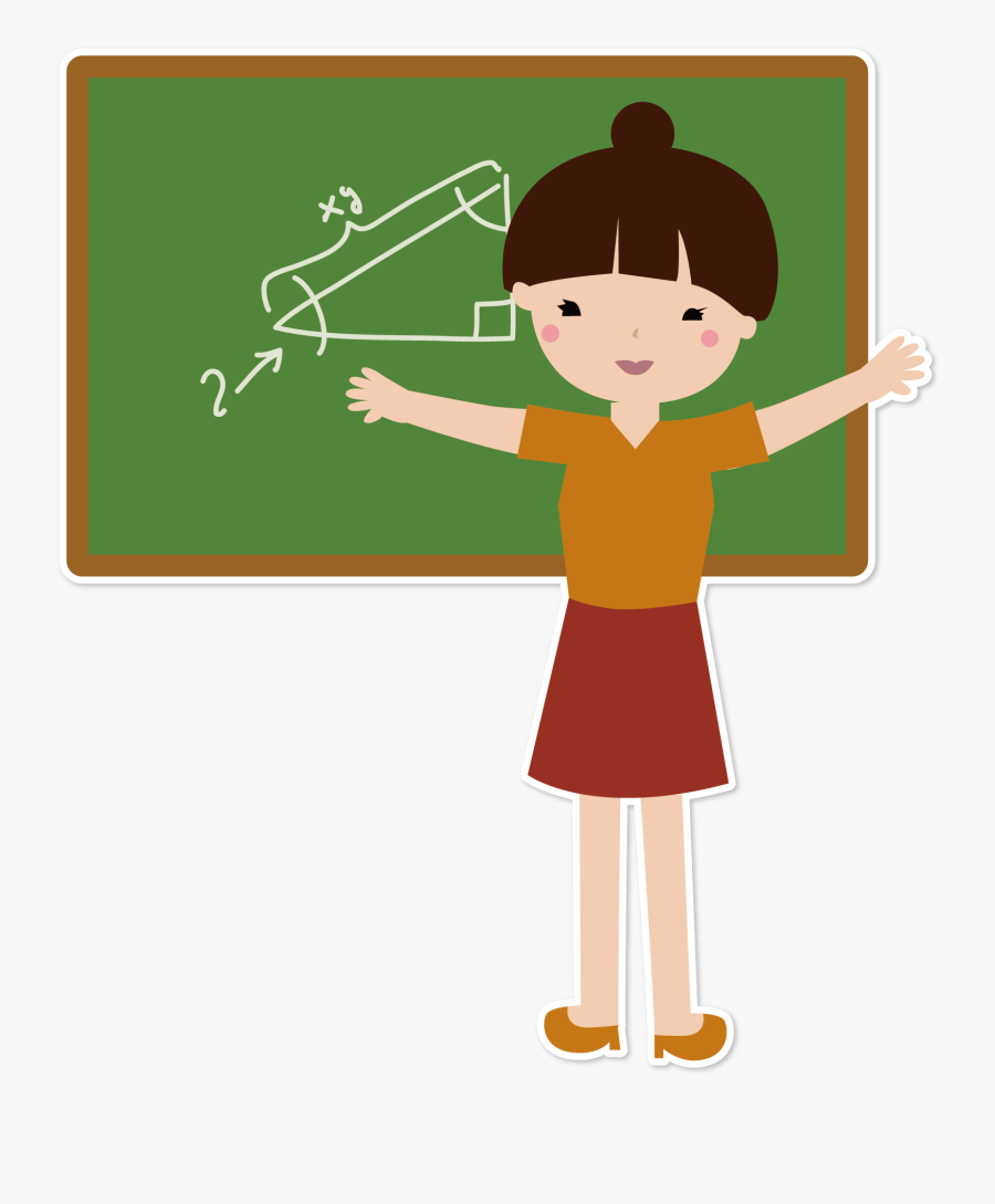 Teacher Education Student Teacher Clip Art - Teacher And Student Cartoon Png, Transparent Clipart