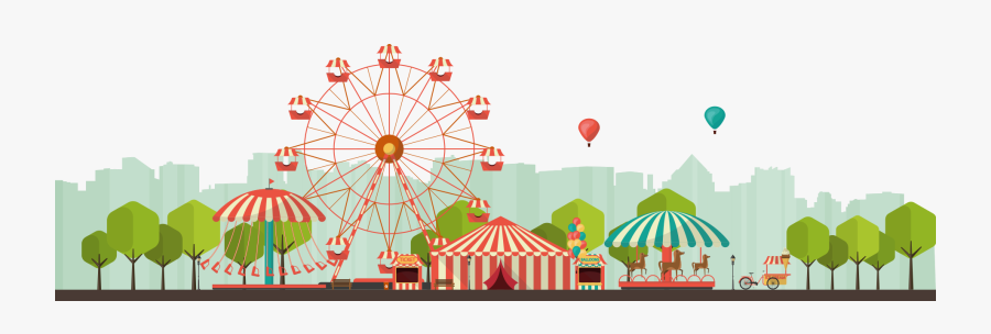 Amusement Clipart Transparent - Transparent Theme Park Clipart, Transparent Clipart