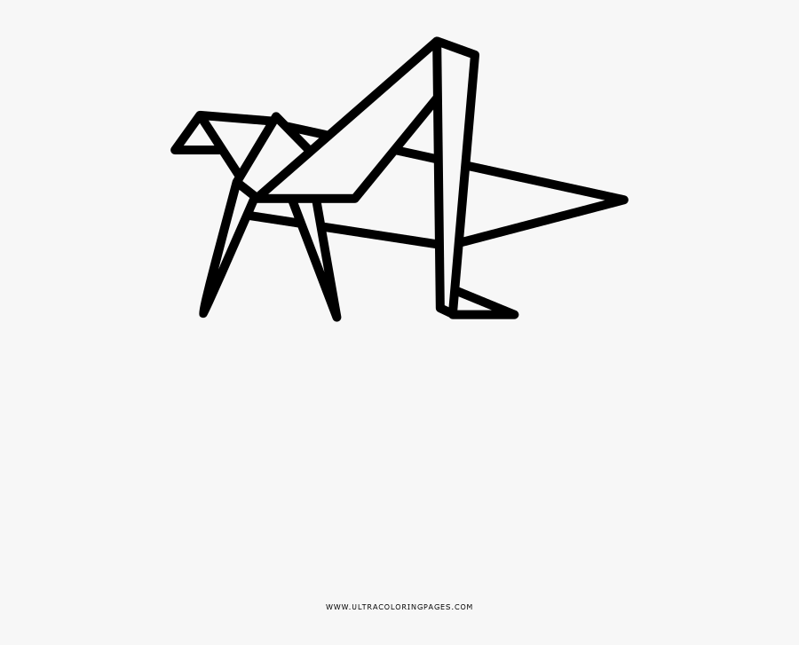 Grasshopper Coloring Page - Line Art, Transparent Clipart