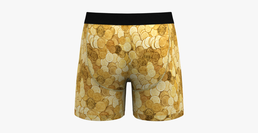 Gold Coin And Marshmallow Ball Pouch Boxer Briefs"
 - Board Short, Transparent Clipart