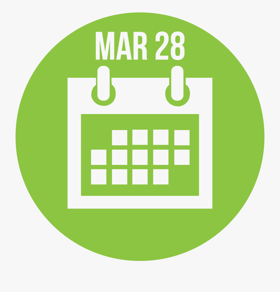 Schedule The Core Network - Calendar Icon White Transparent, Transparent Clipart