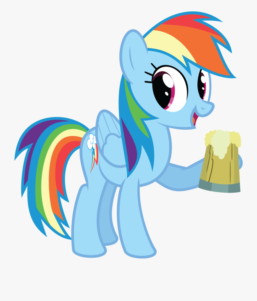 Now, Before You Make These Drinks, Buy A Canvas And - Rainbow Dash And Cider, Transparent Clipart