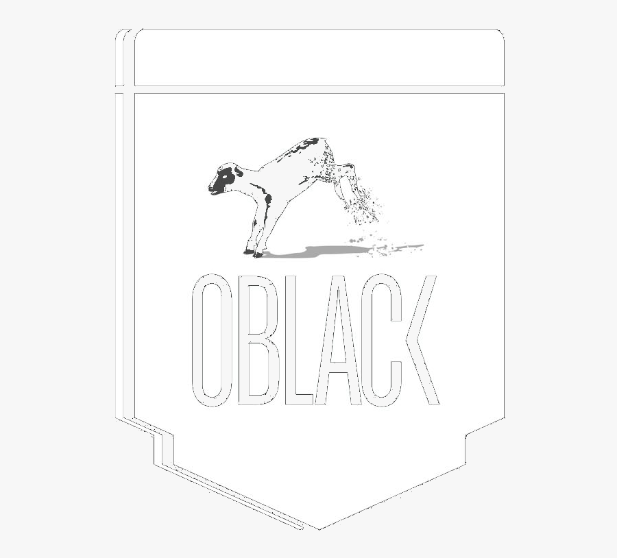 Line Art - Oblack Label, Transparent Clipart