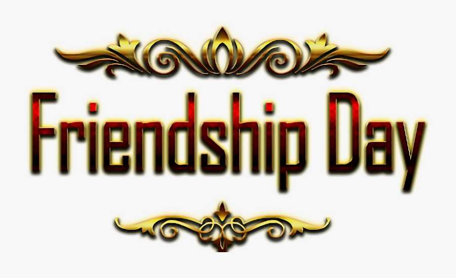 #friendshipday #friendship #text #yellow #ftestickers - Calligraphy, Transparent Clipart