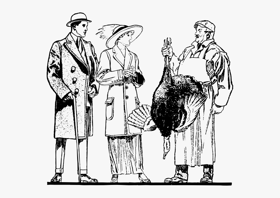 Dead Turkey Drawing, Transparent Clipart