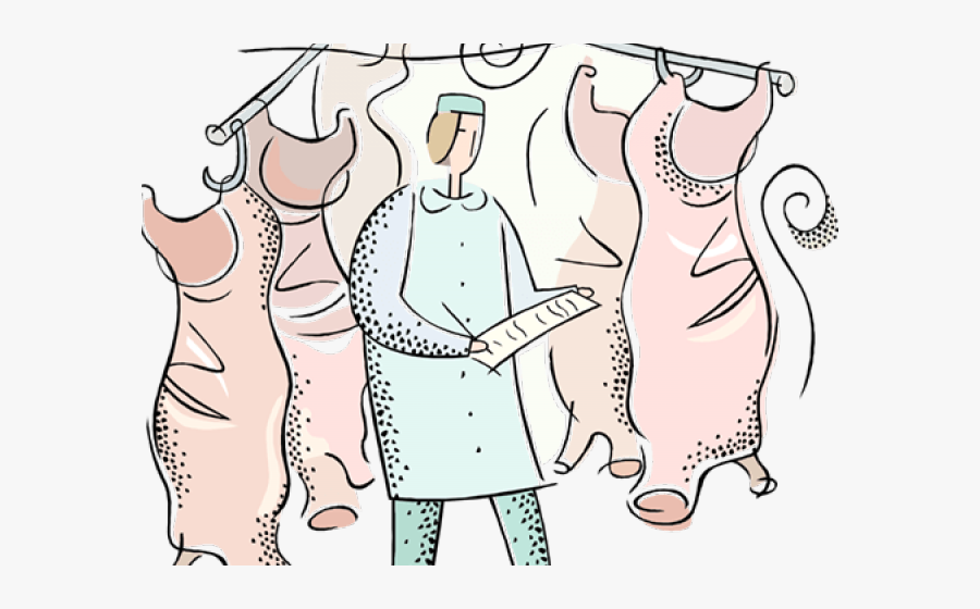 Meat Clipart Butcher Meat - Meat Locker Illustration, Transparent Clipart