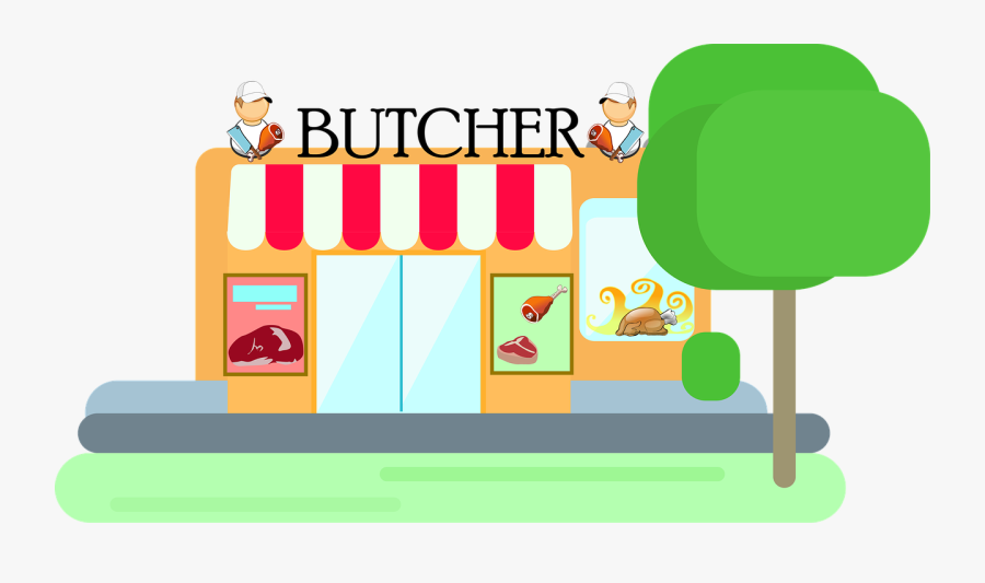 Butcher, Shop, Meat - Butcher Shop Clipart Png, Transparent Clipart