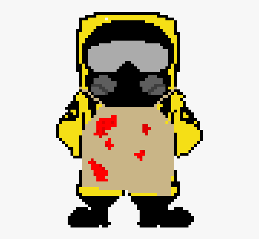 Hazmat Pixel Art, Transparent Clipart