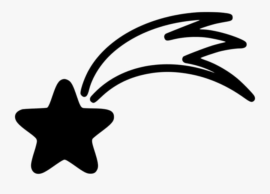 Falling Star - Comet Icon Star, Transparent Clipart