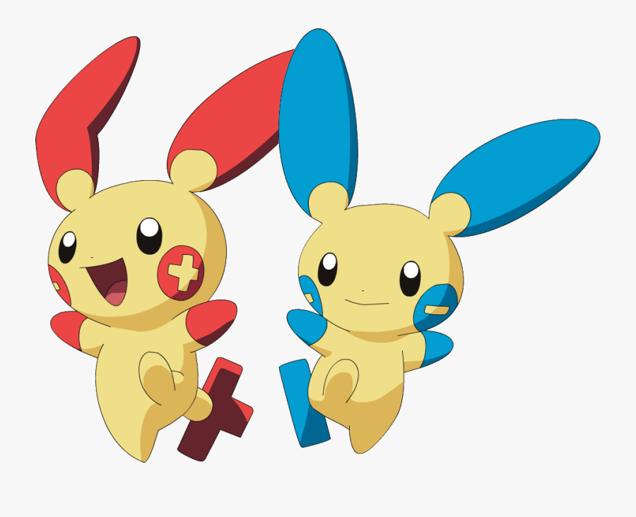 Plusle And Minun, Transparent Clipart