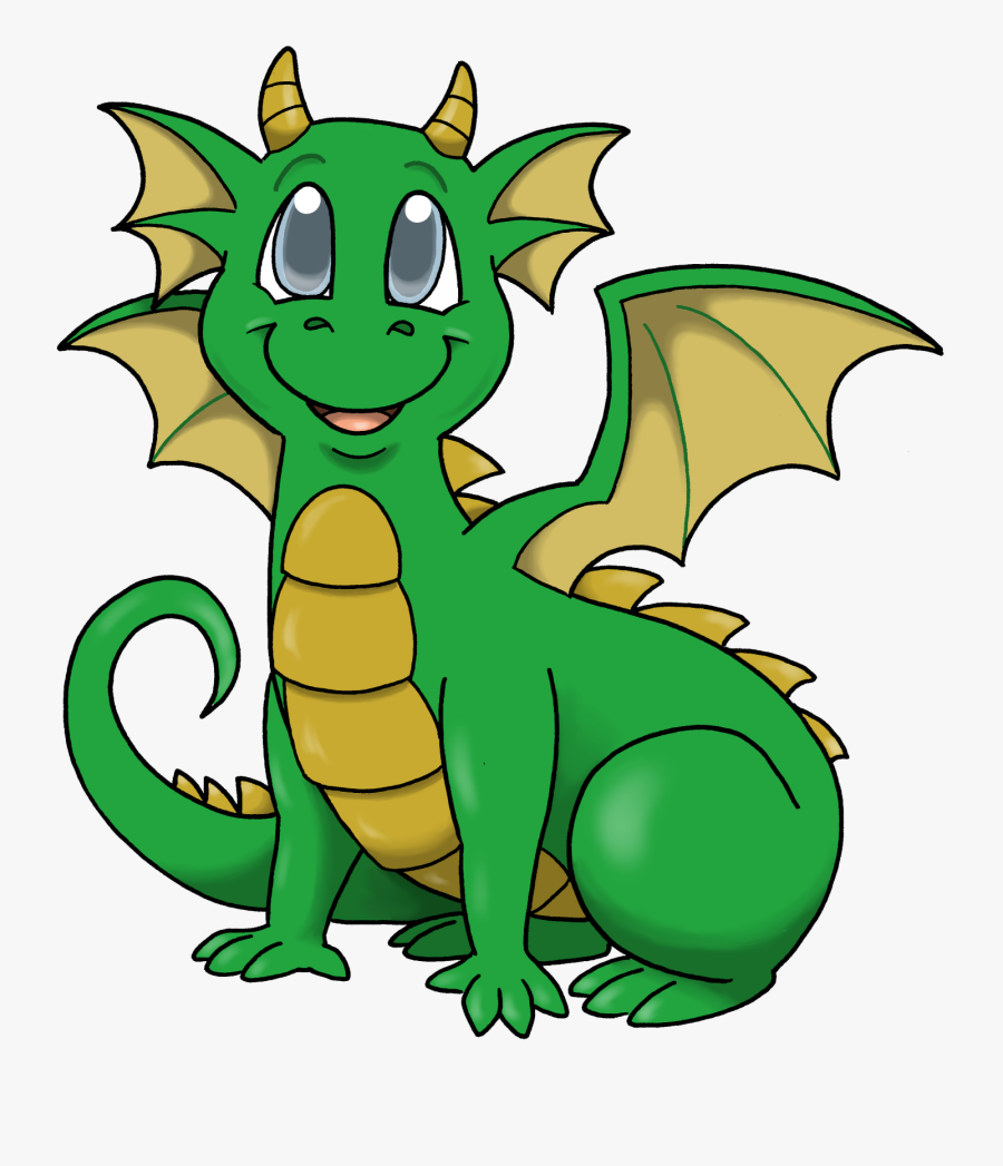 Dragons Cartoon Mascot, Transparent Clipart