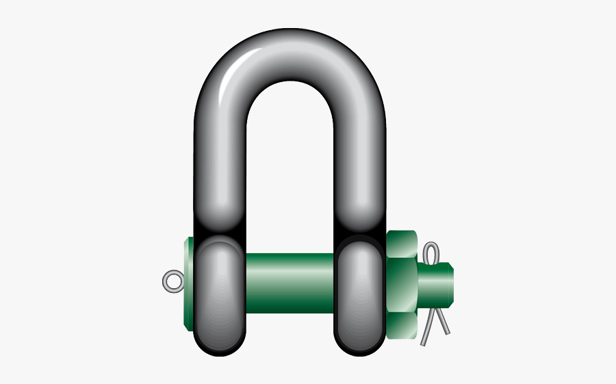 Green Pin Shackle G 4163, Transparent Clipart