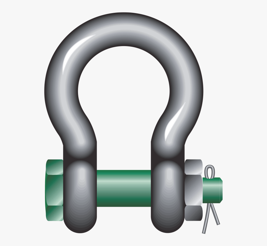 Green Pin Standard Safety Bolt Image - Green Pin Shackle G 4163, Transparent Clipart