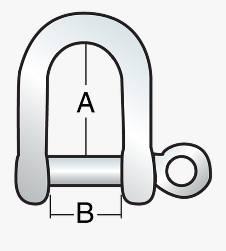 Harken 6mm High Resistance D Shackle - Shackle, Transparent Clipart