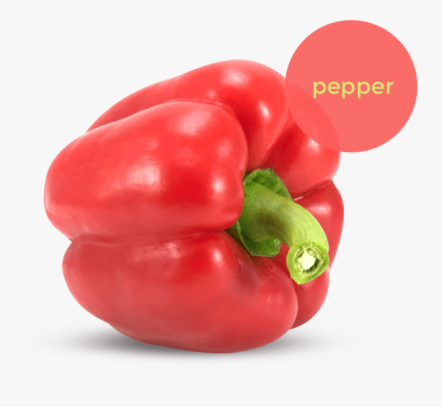 Leek - Red Bell Pepper, Transparent Clipart