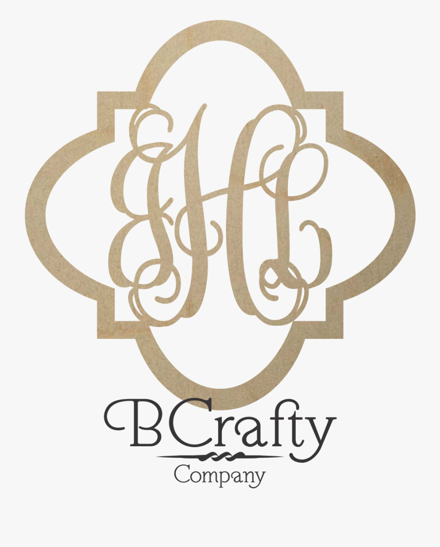 Transparent Pumpkin Monogram Clipart - Quatrefoil Shapes, Transparent Clipart