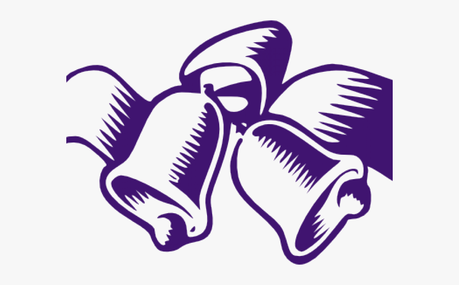 Wedding Bells Clipart - Wedding Bells Clipart Purple, Transparent Clipart